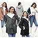 yaoeye Best fall jackets for women 2025 Womens coats Plus Size Fashion trendy Winter shackets Warm Sherpa Fleece Lined Jackets Hooded Parka Faux Suede Pea Coat abrigos de mujer Khaki