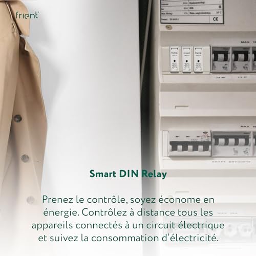 Interrupteur marche arrêt à distance Zigbee Frient pour rail DIN - 5