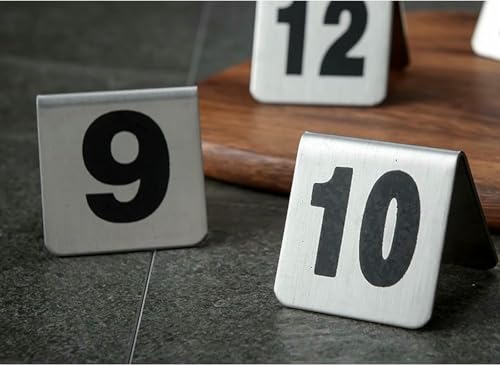 Numéro de table pour mariage et café, numérotation double côté style tente en métal - 5