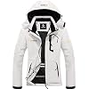 GEMYSE Waterdichte ski-jas voor dames, winterjas, winddicht, met capuchon