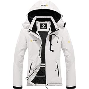 GEMYSE Waterdichte ski-jas voor dames, winterjas, winddicht, met capuchon