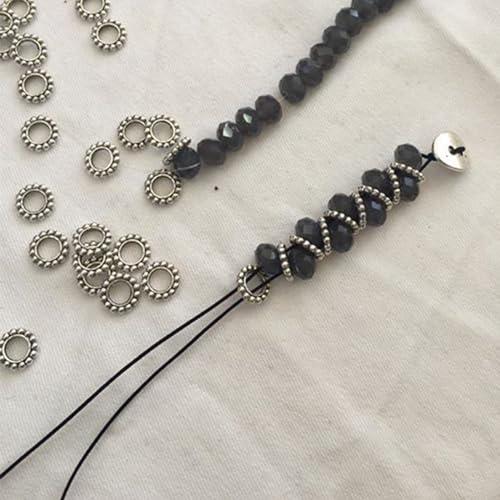 joycraft String for Bracelets, 0.8mm x 100 Yards Beading Cord, Black Braided Nylon Cord for Wind Chime, Beads, Bracelets and Jewelry Making, Chinese Knot - Thumbnail 5