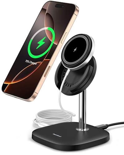 Amazon.co.jp: MagSafe対応 ワイヤレス充電器、iphone 充電スタンド
