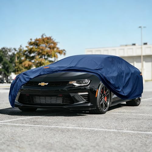 Image of Kaugung Custom Fit Car Cover for Chevrolet Chevy Camaro (SS, RS, ZL1, 1LE, LS /LT), Heavy Duty Waterproof All Weather Outdoor Protection, Breathable Coupe & Convertible