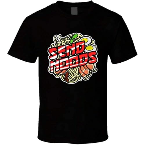 Send Noods T-Shirt Graphic tee For Men Black S