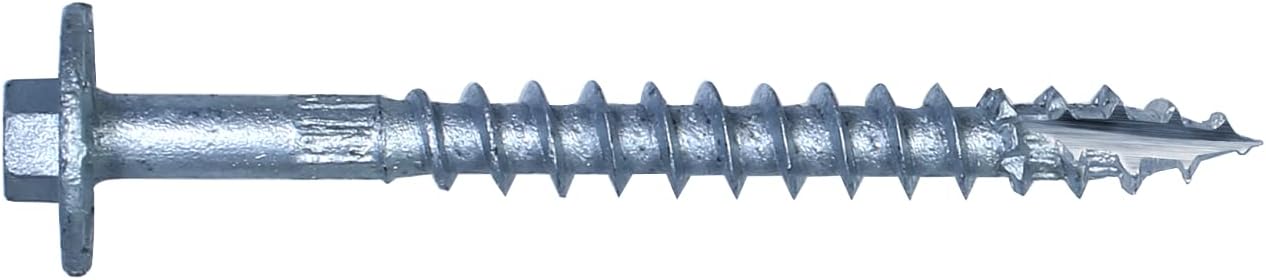 Simpson Strong-Tie SDWH27400G Strong-Drive SDWH Timber-HEX HDG Screw 0.276 in. x 4 in. 3/8 Hex (350-Qty)