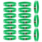 Design distinctif : ces bracelets de sport arborent le drapeau mexicain, ce qui leur permet de se démarquer lors d’événements sportifs, à l’école ou lors de rassemblements de supporters. bracelet de football, bracelet de sport