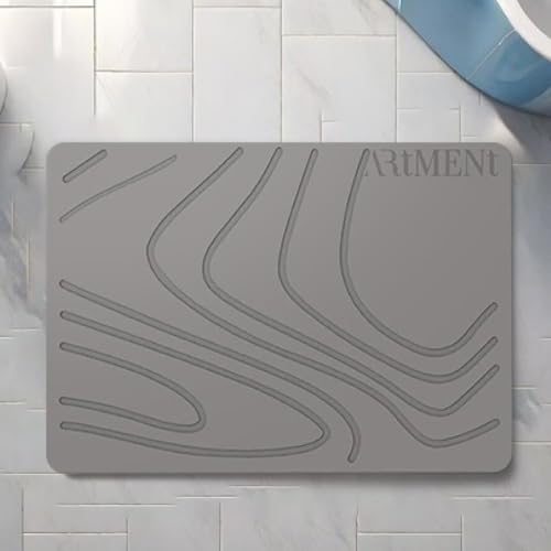 The Artment your artistic apartment Diatomite Terradry Stone Bathroom Rectangular Shower Mat, Non-Slip Super Absorbent Quick Drying Bathroom Mat | Natural & Easy to Clean (Regular) (35 X 45 CM) - Image 2