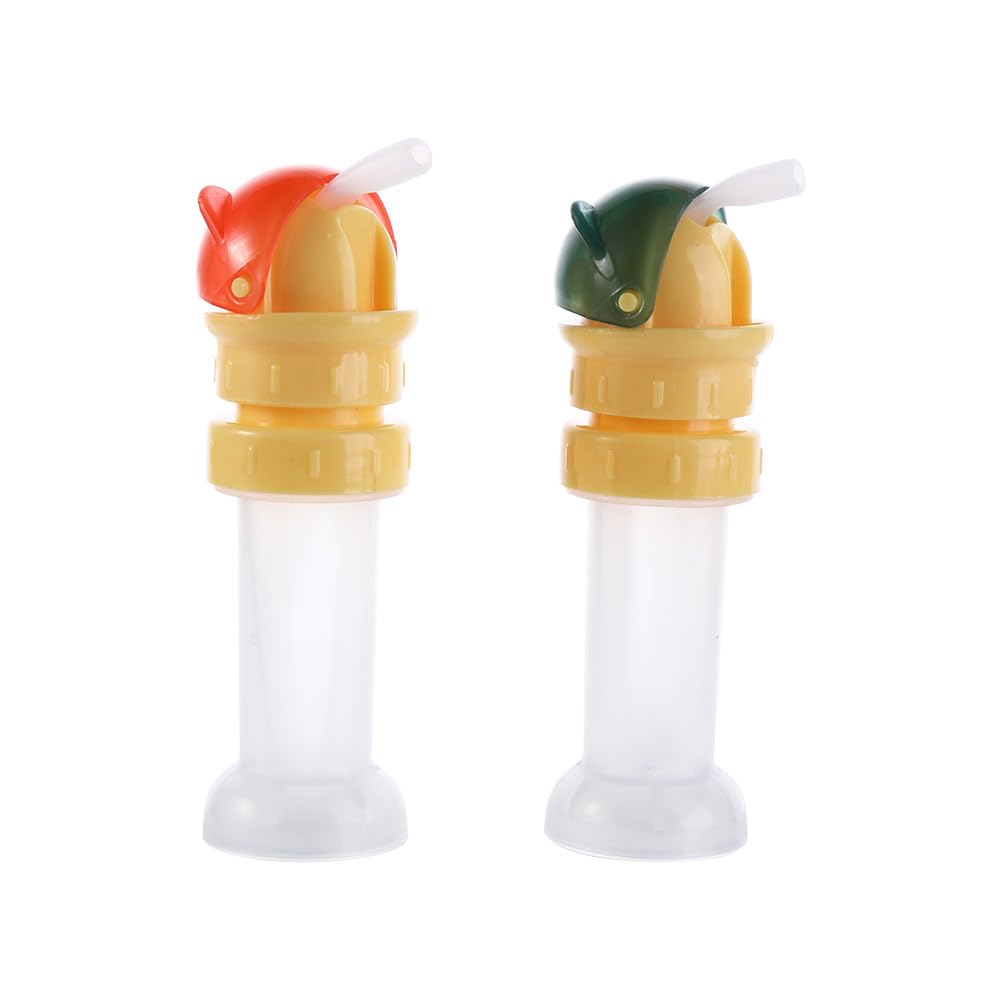 Vctitil 2 Pcs 2 in 1 Water Bottle Straw Cap Spill Proof Water Bottle Twist Cover Cap Safe Drink Straw Sippy Cap,Anti Choking Water Cup Tool for Kids