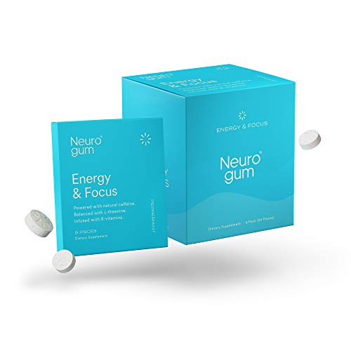 Neuro Gum Nootropic Energy Gum | Caffeine + L-theanine + B Vitamins |