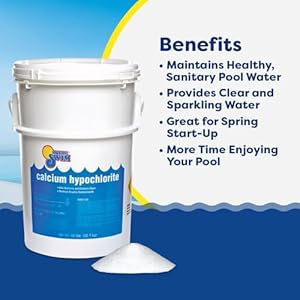 In the swim chlorine and shock bundle for sanitizing swimming poolsincludes 50 pound bucket of 3 inch stabilized chlorine tablets and 25 pound bucket of 68 cal hypo pool shock  urban country home decor
