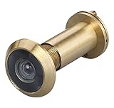 TOGU TG2814YG-SC Brass UL Listed 220-degree Door Viewer with Heavy Duty Privacy Cover for 1-3/8