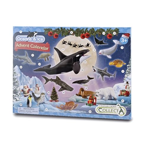 Calendrier de l'Avent océan Collecta le cadeau de Noël interactif parfait dès 3 ans