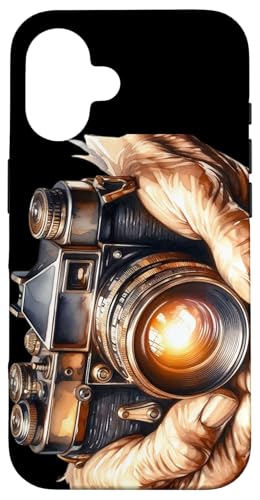 Vintage Brownie Analog SLR Camera Art Photographer Film Case for iPhone 16