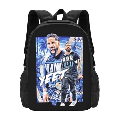 Jey Wrestler USO Backpack for Picnic Convenient Business Backpack Notebook Bag for Men and Women