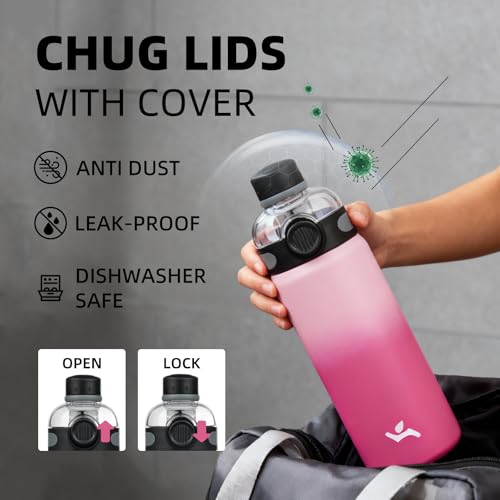 Image of Konokyo 32 oz Insulated Stainless Steel Water Bottle with Straw Lid