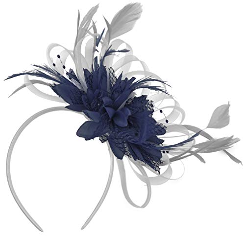 Bibi gris argenté et marine : la solution coiffure stable pour mariage et courses