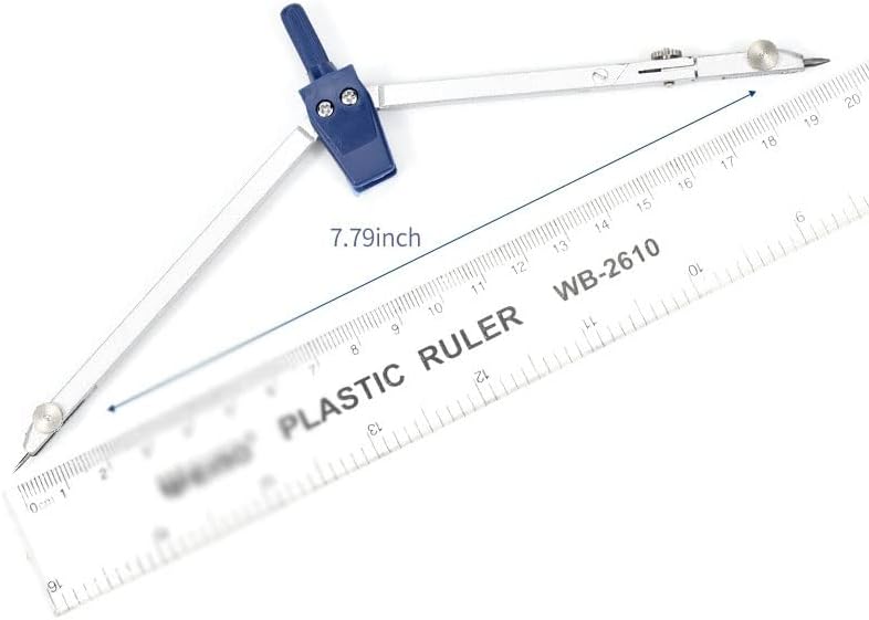 プラスチック+メタル幾何学的造影器描画スクールコンパスセット数学の学生の調理器具の5ピースセット