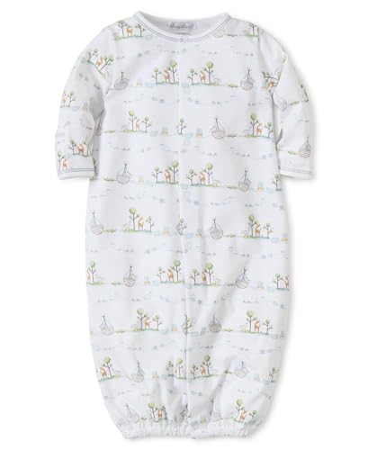 Image of Kissy Kissy Baby Boys Noah's Print Convertible Nightgown, Light Blue, Small
