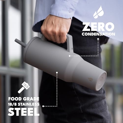 Image of Elemental Spill Proof 40oz Insulated Tumbler with Handle & Straw Travel Mug