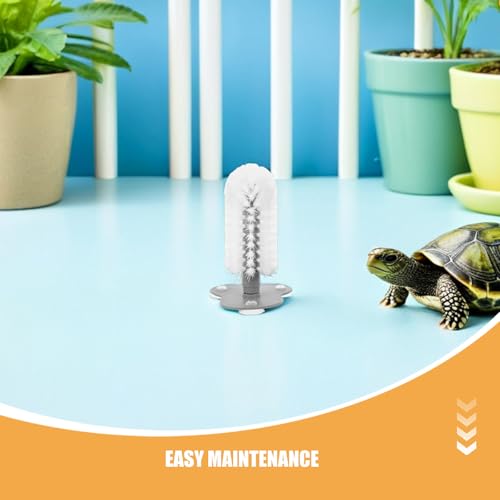 Cepillo para tortugas pequeñas con cerdas de ABS para acuarios accesorios de terrarios 4