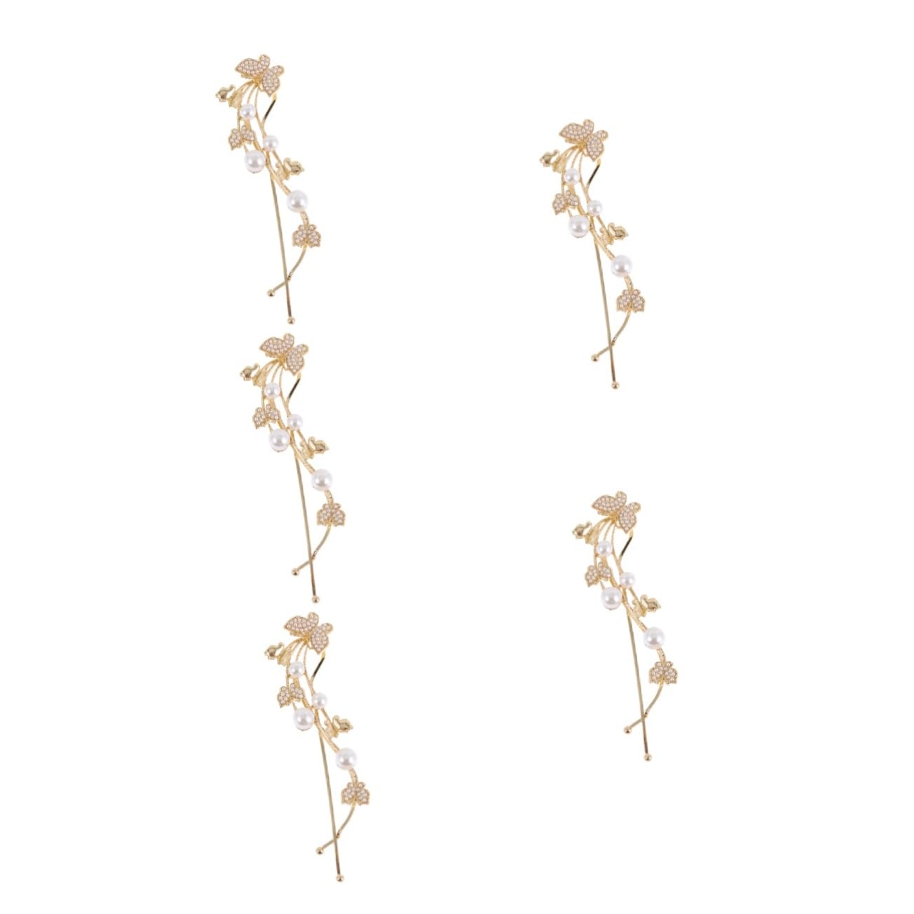 minkissy 10pezzi Fermagli Per Stile Vintage Con Perle Di Clip Forma Di Farfalla Per Donne e Ragazze Accessori Eleganti Per Ogni Occasione