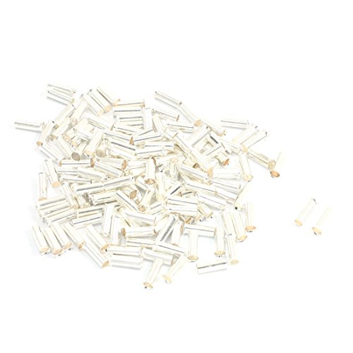 Aexit 150 piezas Conectores de Terminal de Cable No Aislado EN4009 AWG 12 miniatura 1