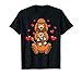 Caniche Peluche Kawaii Chien Poodle Marron Caniche T-Shirt