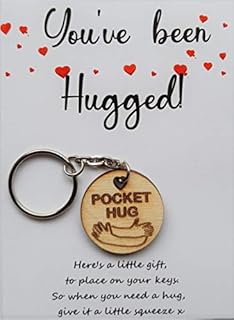 Leia-Marie's Celebration Gifts Little Pocket Hug Token Keyring Keepsake Gift for friends & family
