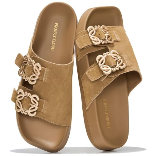 Project Cloud Genuine Leather Slides