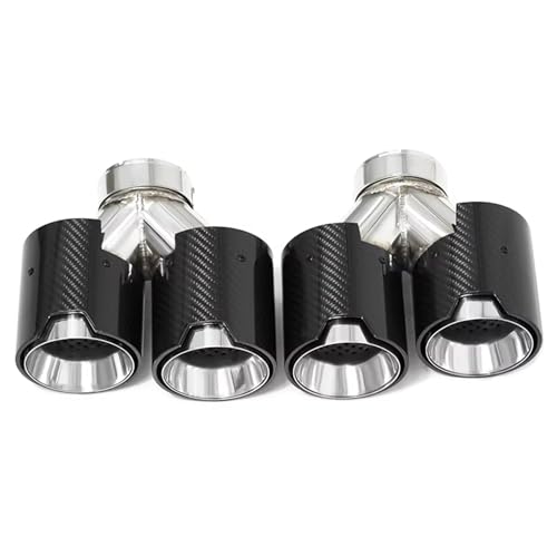 Embout d'échappement en fibre de carbone style B pour BMW F10 F11 finition sport luxe