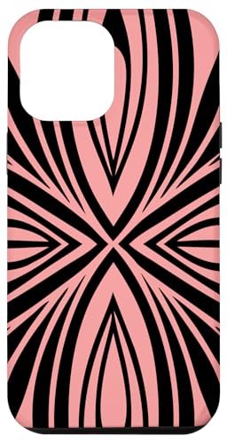 Coque pour iPhone 14 Plus Modèle noir de conception ornementale décorative abstraite