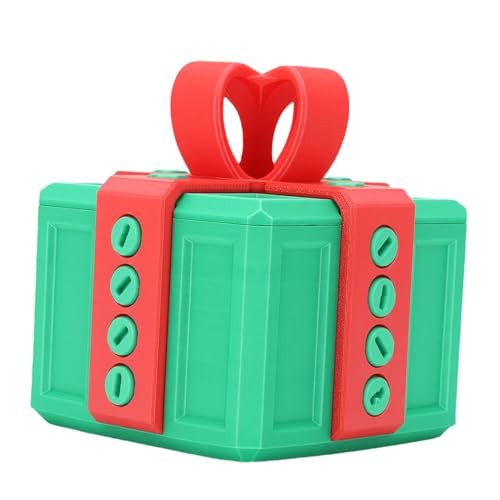 TIKATARER Scatola Regalo Fastidiosa, Scatola Puzzle Complicata, Regalo Impossibile da Aprire con Chiave, Ideale per Adulti, Elefante Bianco e Giocattolo da Scrivania, 2,76 Pollici (#2)