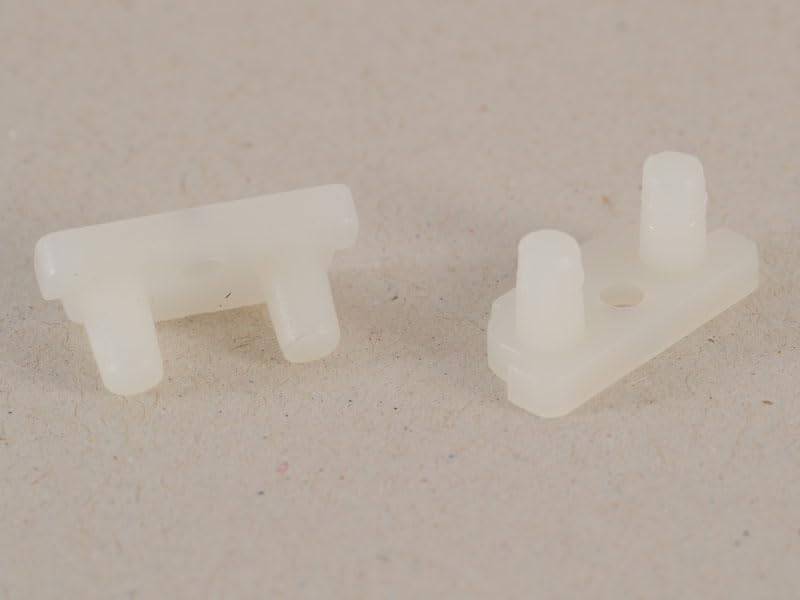 TAMPA DE UNIAO BRANCO PARA PORTA SANFONADA KIT COM 6 PEÇAS COM 6 PARAFUSOS