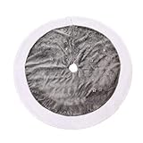 schutzboden küche  Weihnachtsbaum Rock 90 cm bestickter kurzer Plüsch Dekoration Kissen Szene Dekoration Rock, Stoff Kunstfell, geeignet für verschiedene Partydekorationen in Familien Einkaufszentren Größe (36 Zoll)