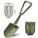 46cm Folding Camping Shovel, Military Folding Survival Shovel, Garden Spade, Mini Portable Camping Shovel, Snow Shovel for Car, Bushcraft Equipment, Trenching Shovel for Hiking, Fishing, Emergency