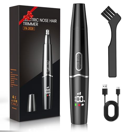 Tondeuse pour poils de nez homme rechargeable USB épilateur étanche 3 en 1