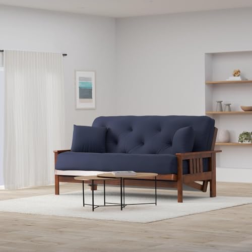 image for Nirvana Futons Stanford Futon Set - Queen Size Futon Frame with Mattre
