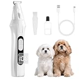 TECHMUR PawTrim Pro Pfotentrimmer für Hunde -Superleise, Wiederaufladbar mit LED & 100% Digitalanzeige. Kabelloser Profi-Trimmer für Pfoten, Augen, Ohren & Gesicht – für Hunde & Katzen.