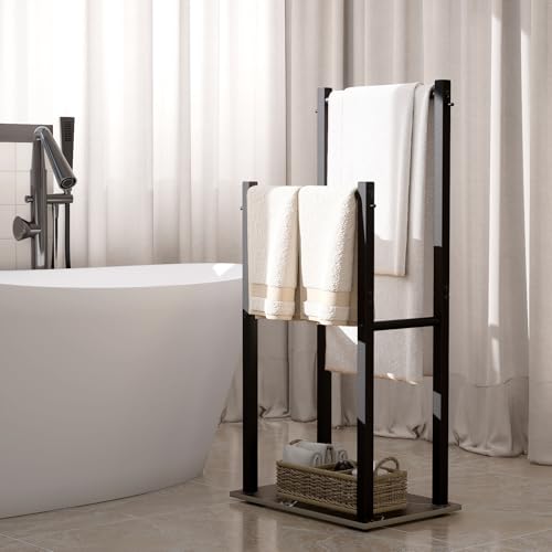 Toallero de baño negro SMJ002B- con acabado elegante 5
