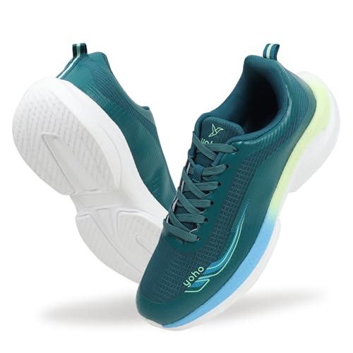 Image of YOHO RushHour Dynamiq Sports Shoes for Men |Cushioned Insole, Stylish, Casual & Sneakers for Gents | Lightweight, Anti-Skid Shoe for Gym, Walking, Running & Everyday Use-1800