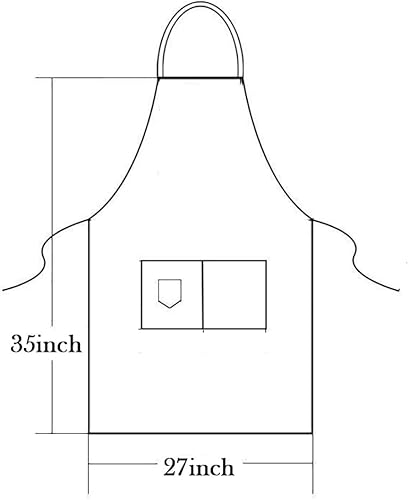 Miniatura 6 de Delantal personalizado para hombres y mujeres, delantales de lona de cocina personalizados con bolsillos, nombre, texto, logotipo, imagen