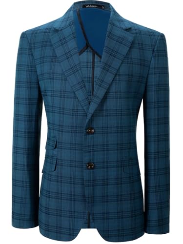 Men's Plaid Blazer Sport Coats Jackets Slim Fit Lightweight Casual Checkered Blazer for Men