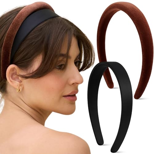 Kitsch Velvet & Satin Headbands 2-Pc Set