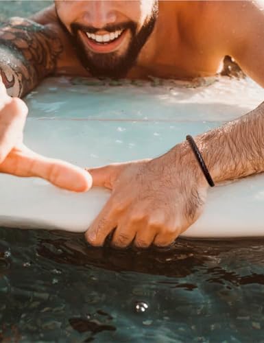 FIBO STEEL 2-3PCS Stainless Steel Braided Leather Bracelet for Men Women Wrist Cuff Bracelet 7.5-8.5 inches4