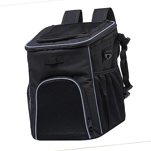 Qianly Panier de vélo pour Chiens Panier de vélo pour Animaux de Compagnie Sac à Dos pour Chien Transporteur Respirant pour Petits Chats Chiens Sac de, Noir