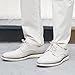 CLOWSE Men's Casual Dress Shoes Fashion Dress Sneakers Business Casual Shoes Comfortable Work Oxfords Office Walking Sneakers, Beige, 9