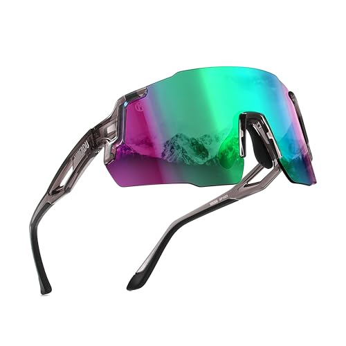 VIKISOIO Cycling Glasses for Men Women, UV400 Protection, TR90 Frame, Sport Sunglasses for Running Driving Bicycle MTB Riding