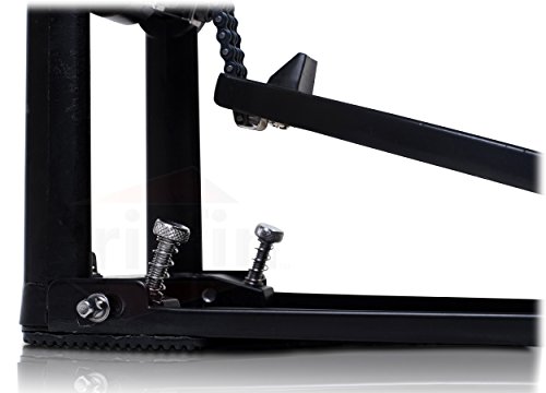 Remote Hi Hat Stand With Foot Pedal By Griffin | Drummers Cable Auxiliary Cymbal High Hat Percussion Hardware With Drum Key | Heavy Duty Sturdy Hihat Holder | All Metal Construction Mount Complete Kit #TOP6