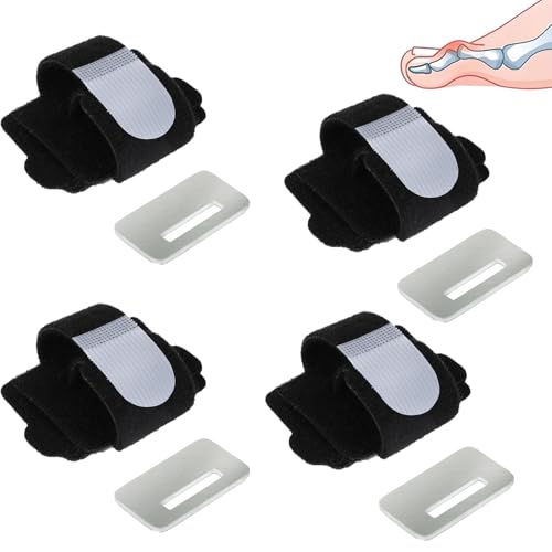 SIXHAOBU 4 Pezzi Raddrizzatore per Dita dei Piedi a Martello,Bende Correttore per dei Piedi,Stecca per dei Piedi per Correggere le a Martello,ende Correttore per Dita dei Piedi per Donne & Uomini